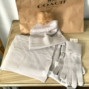 Coach Hat, Gloves and Scarf Set